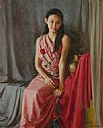 Guan Zeju Famous Paintings - RedRose